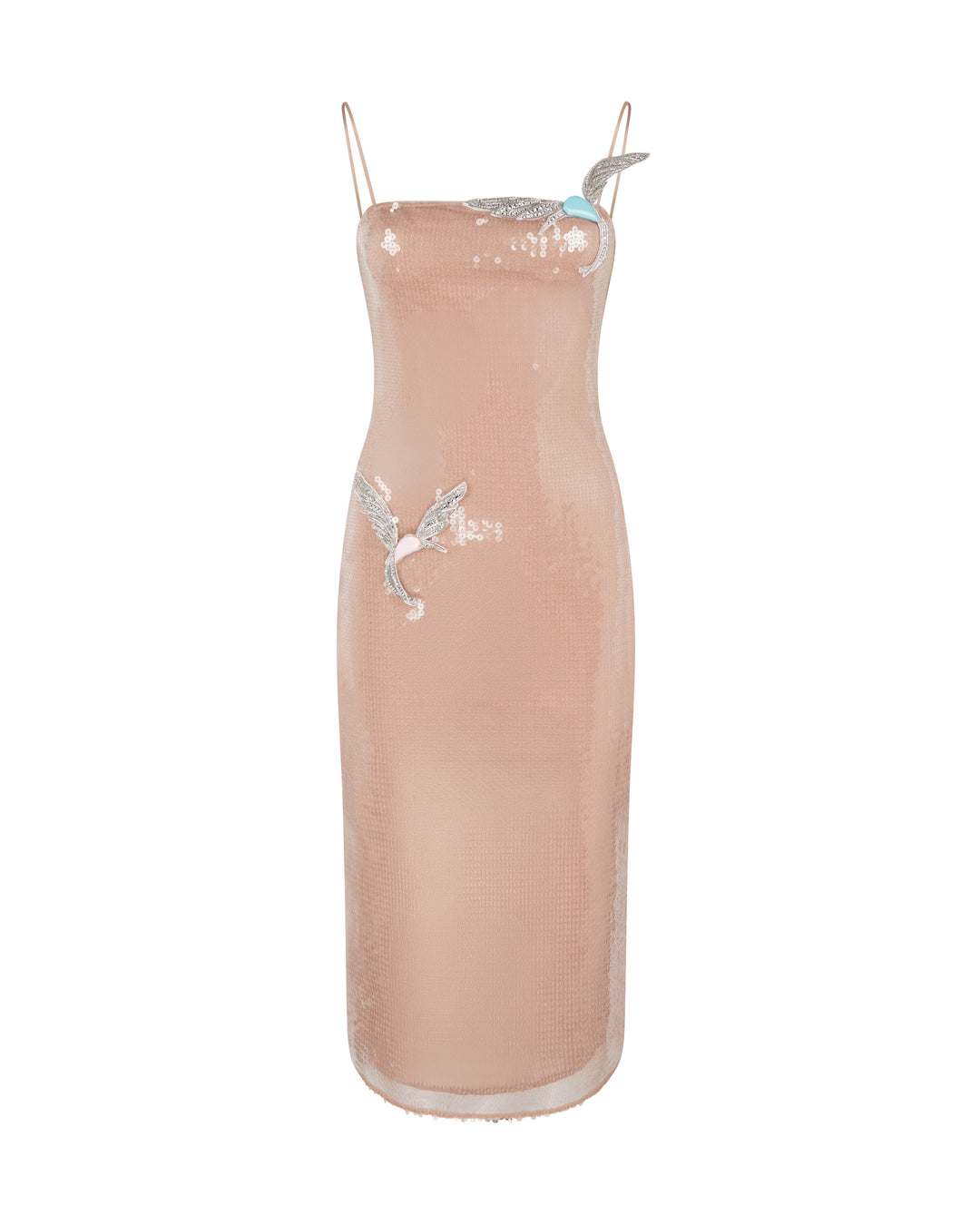 david koma pink sequin dress David Koma GRADIENT SEQUIN CAMI MINI DRESS