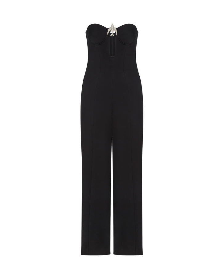 CRYSTAL SWALLOW WIDE LEG JUMPSUIT