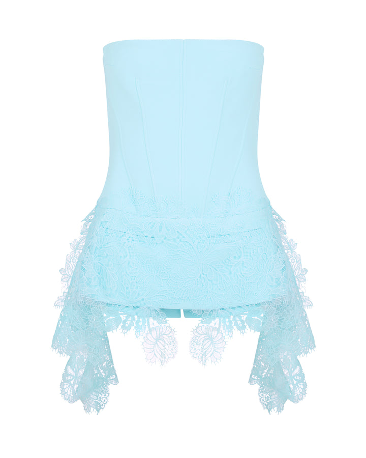 PLAYSUIT WITH LACE SKIRT