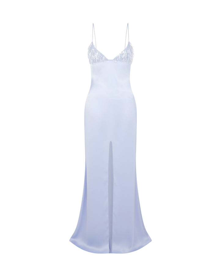 TRIANGLE BRA EMBROIDERY GOWN