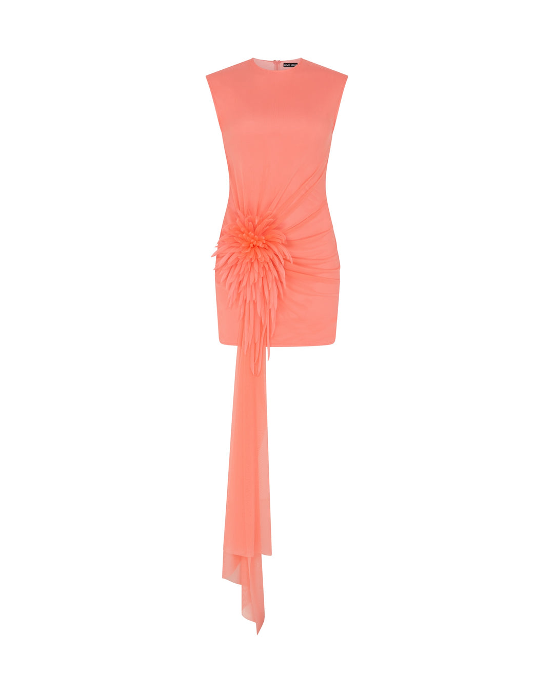 CACTUS DAHLIA AND DRAPE MINI DRESS