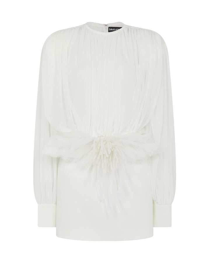 CACTUS DAHLIA DETAIL MINI DRESS