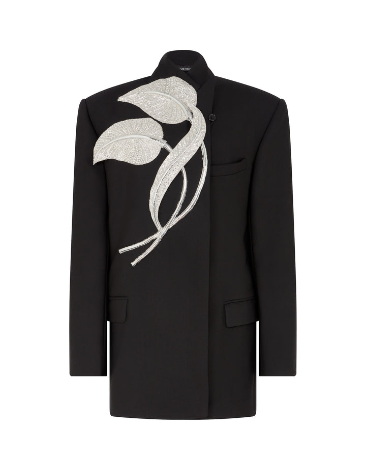 CRYSTAL LEAF OVERSIZED JACKET