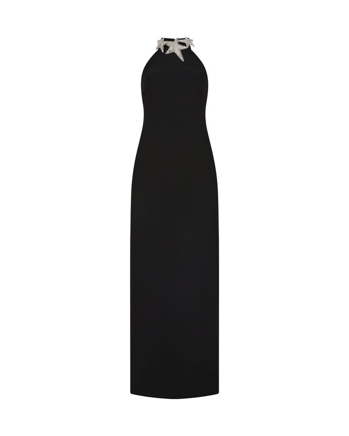 CRYSTAL STARS HALTER GOWN
