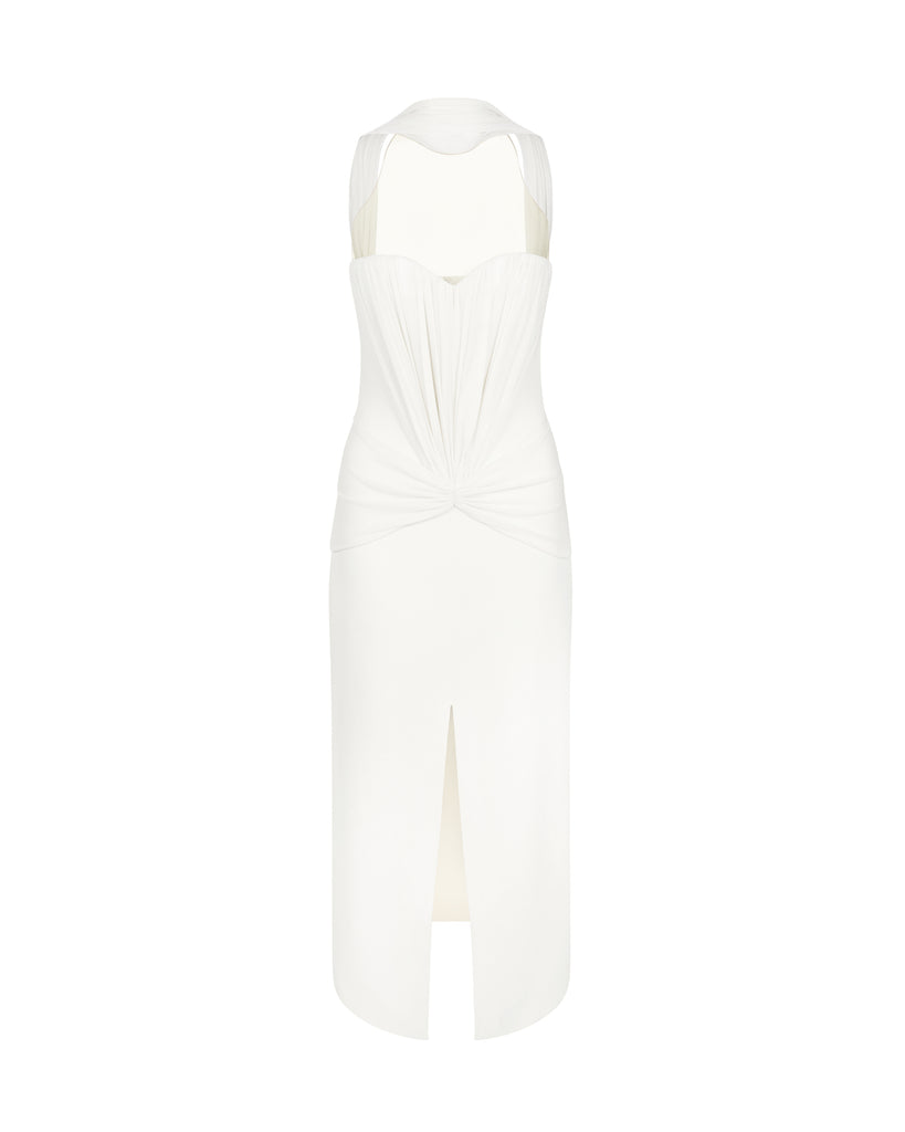 ワンピース DAVID KOMA Women Mid Skirts RE25DK57DL CREAM White David Koma - White midi skirt with sequins PF23DK50S - shop