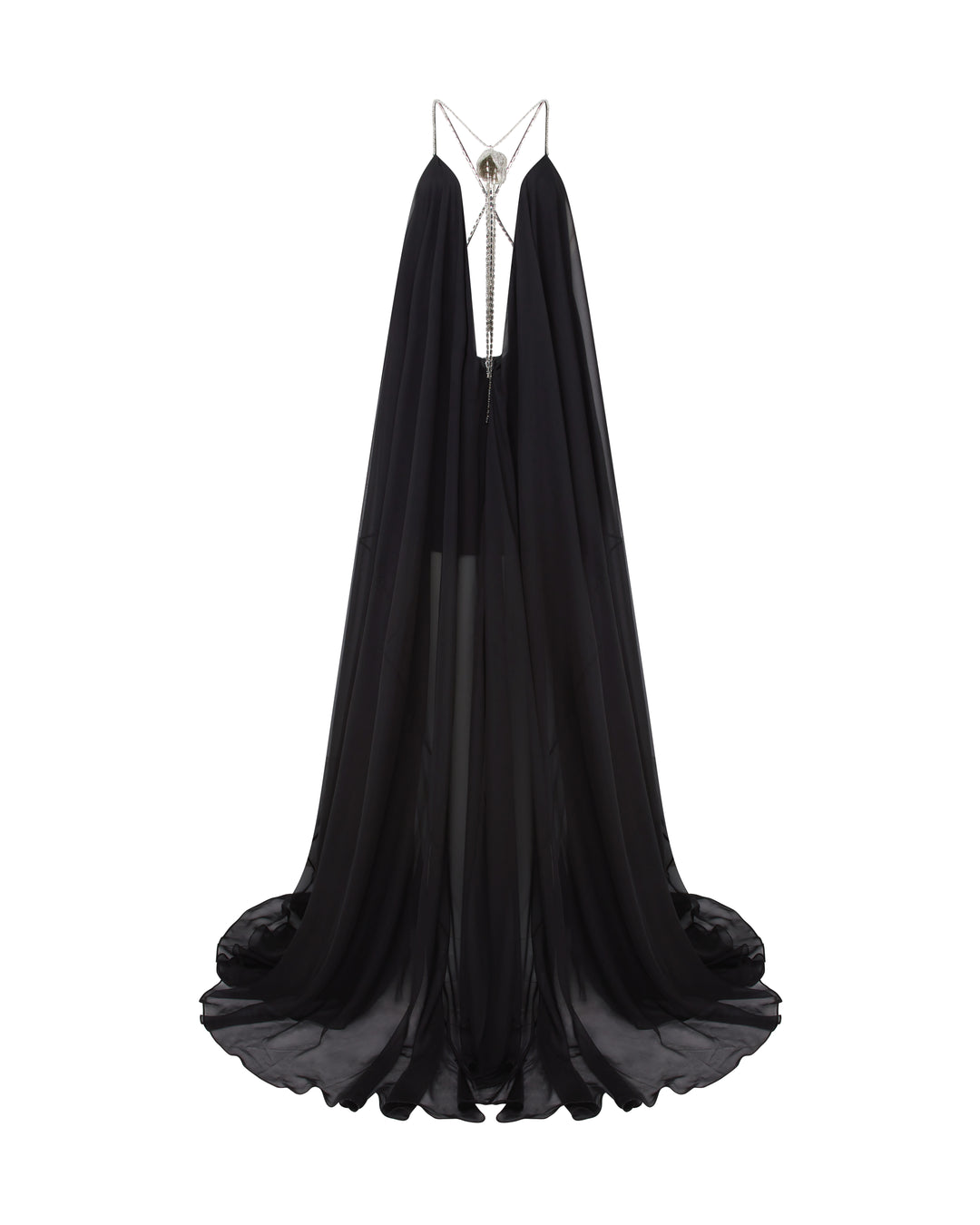 david koma maxi dress David Koma - Silver maxi dress with sequins RE23DK38DL