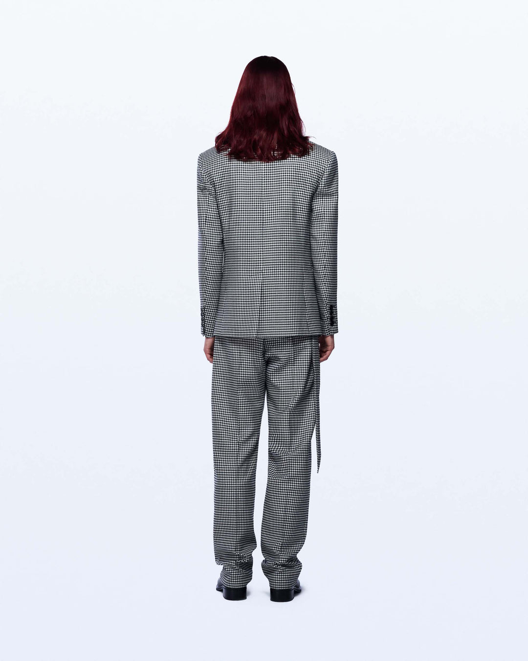 SINGLE BREASTED HOUNDSTOOTH JACKET