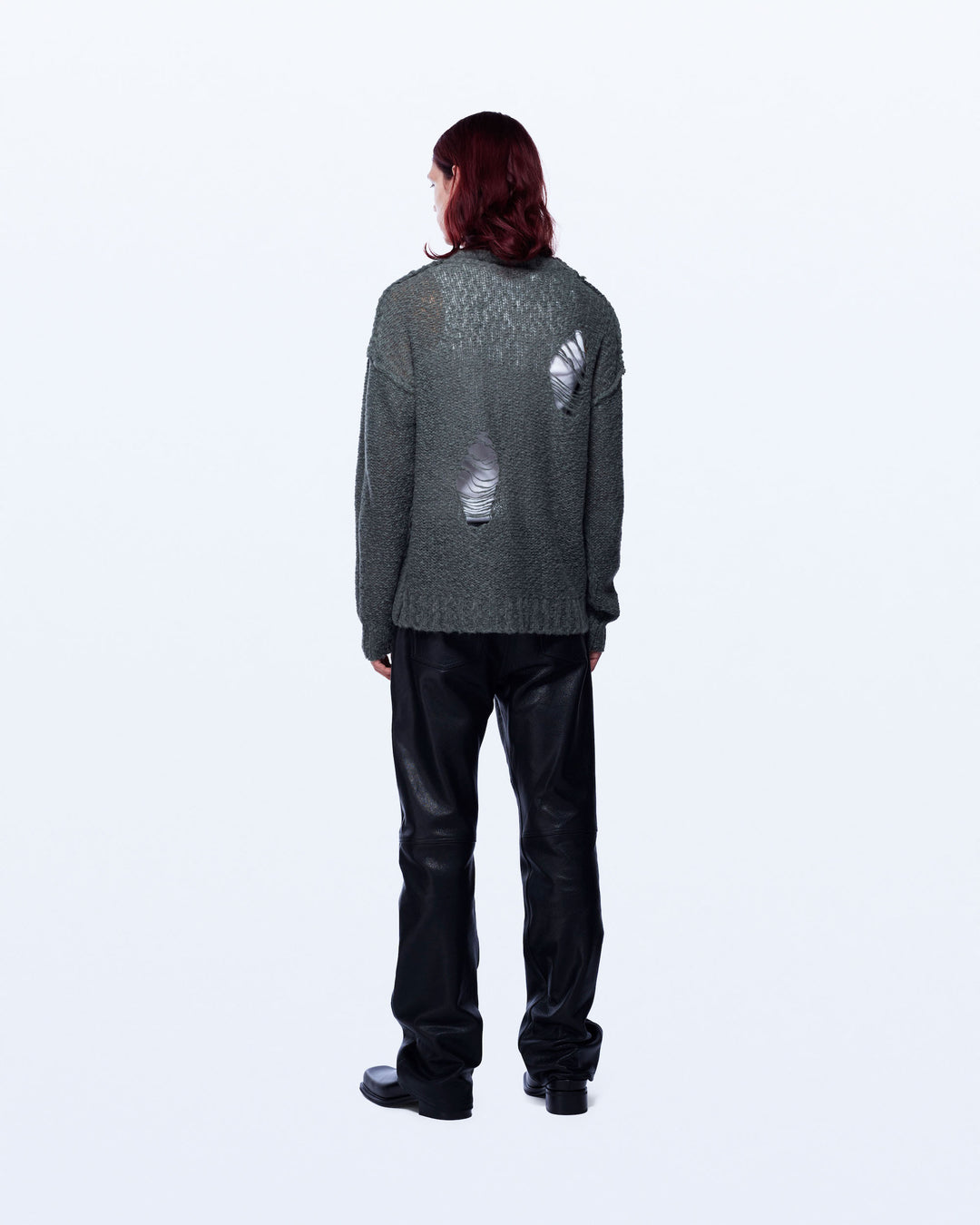 DISTRESSED KNIT CHUNKY JUMPER