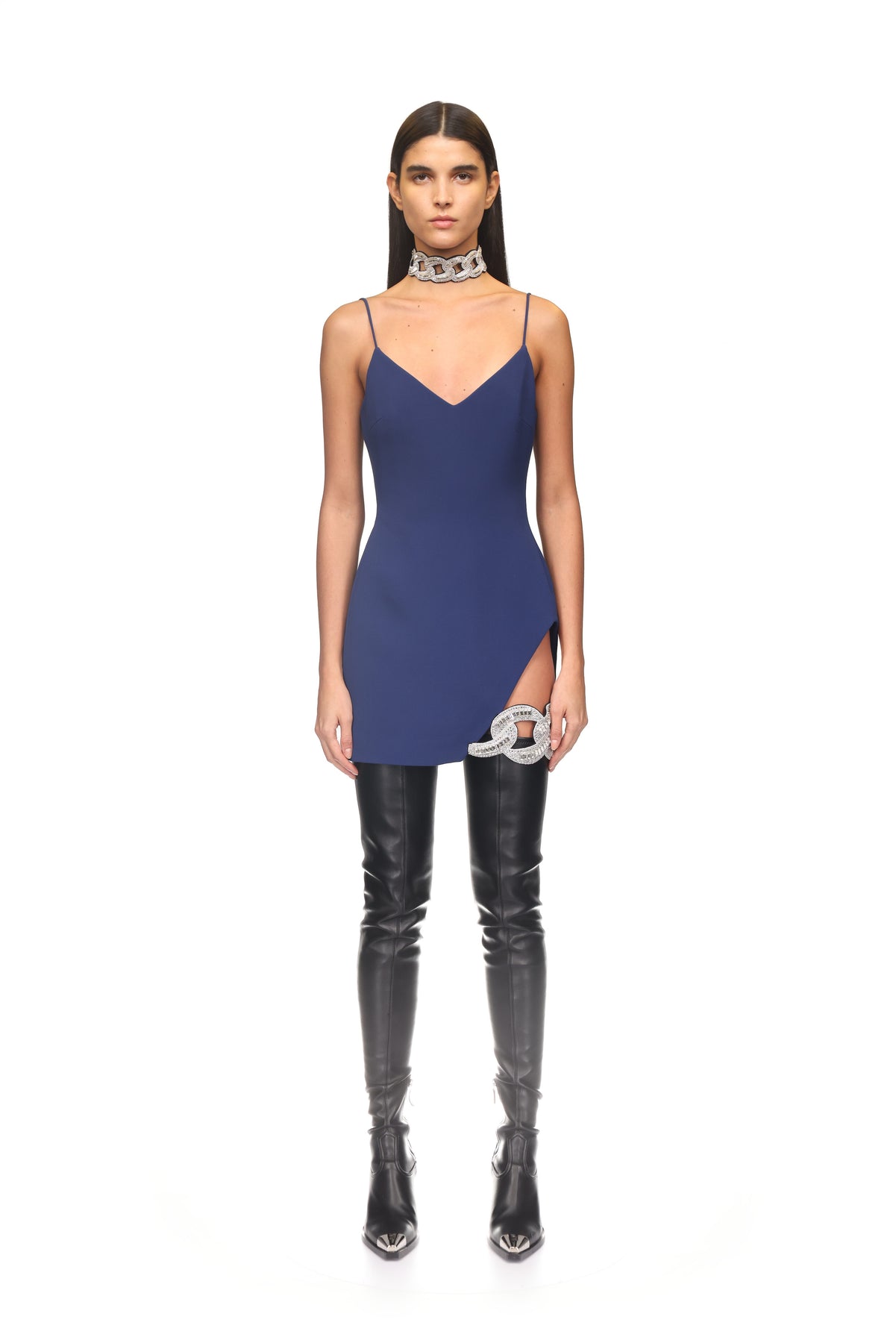 3D CRYSTAL CHAIN CAMI MINI DRESS – David Koma