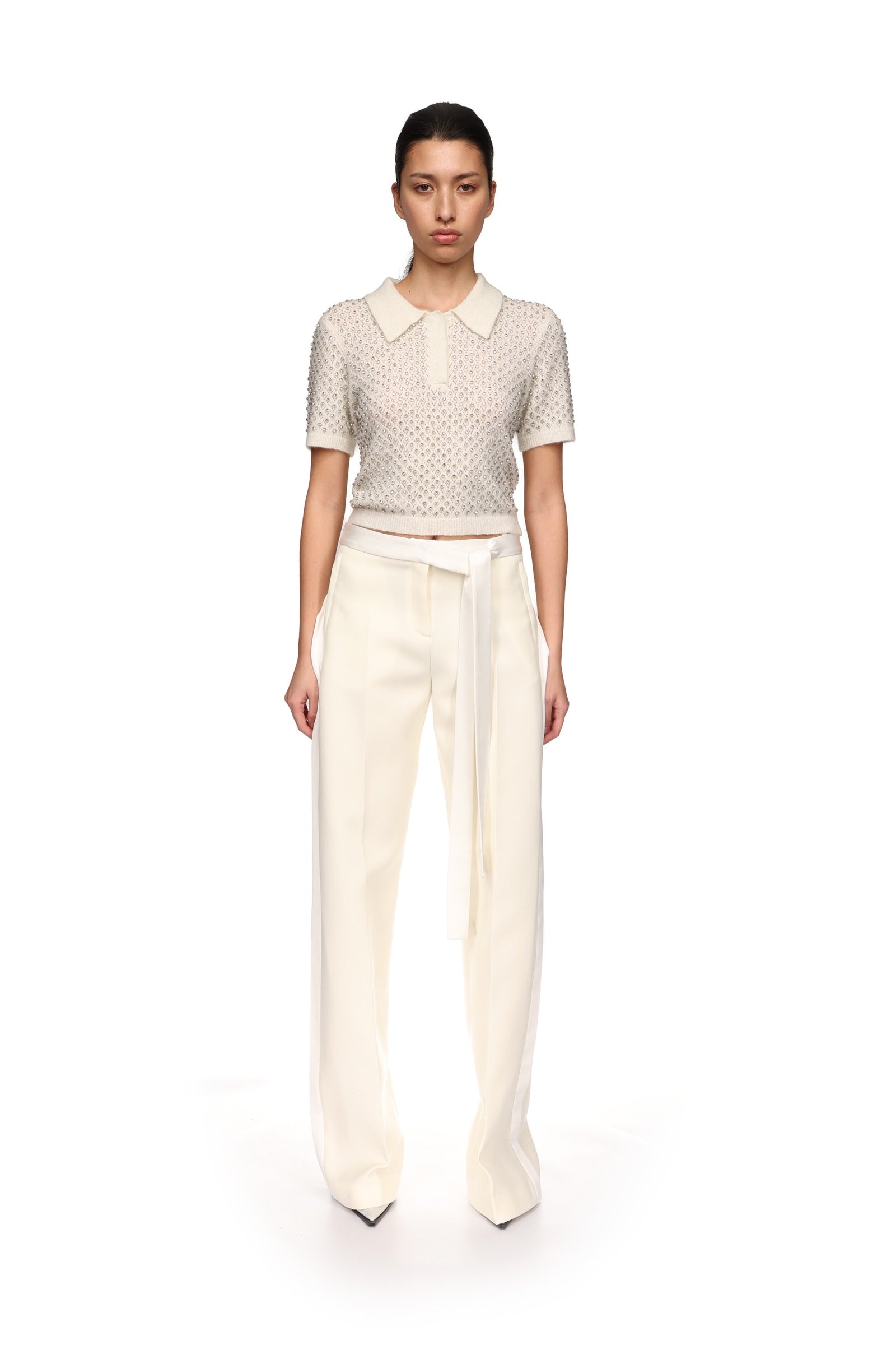 Tシャツ・カットソー DAVID KOMA Top '3D Crystsal Chain and Square Neck' David Koma Top '3d Crystsal Chain And Square Neck' | italist