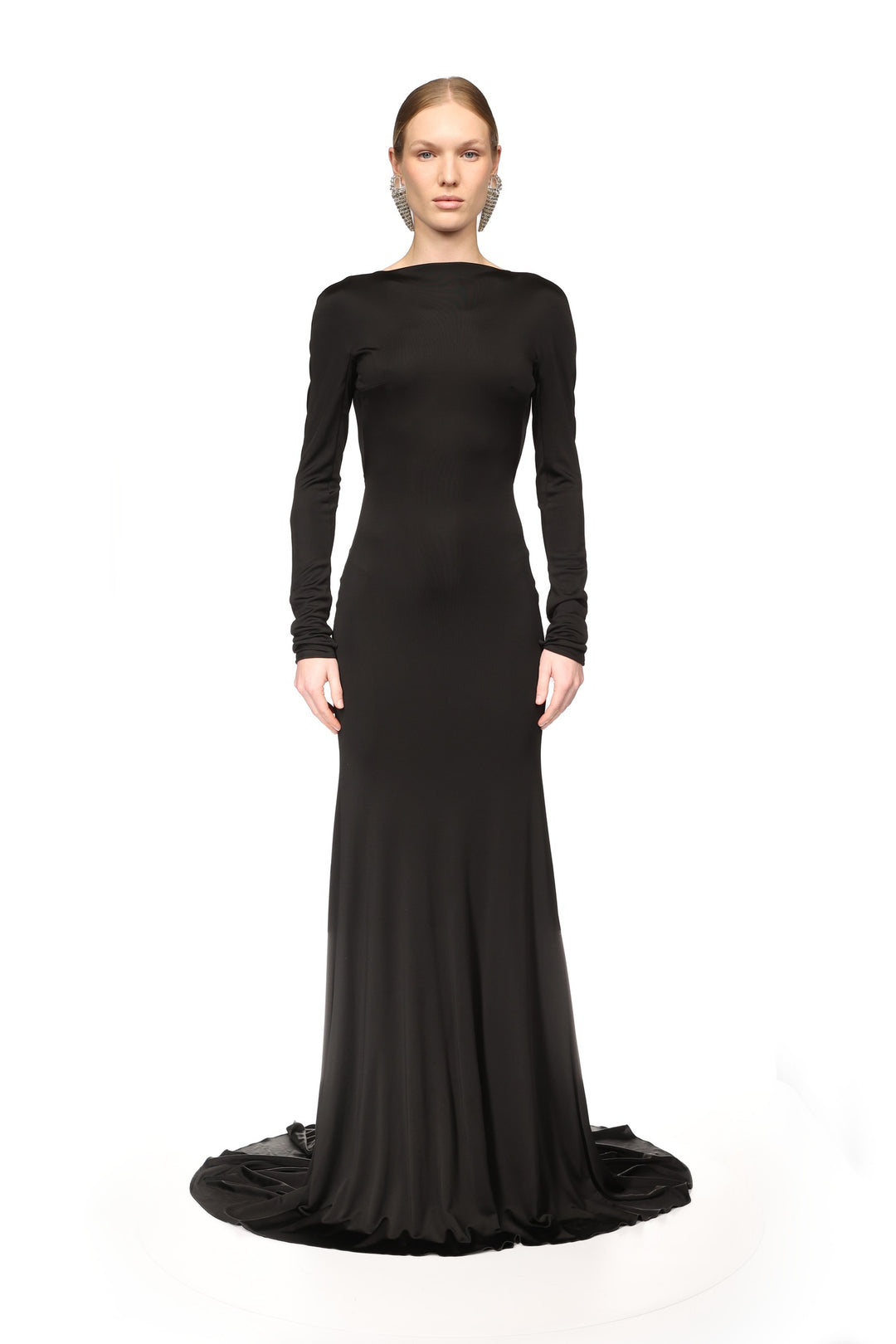 GATHER DETAIL AND OPEN BACK GOWN