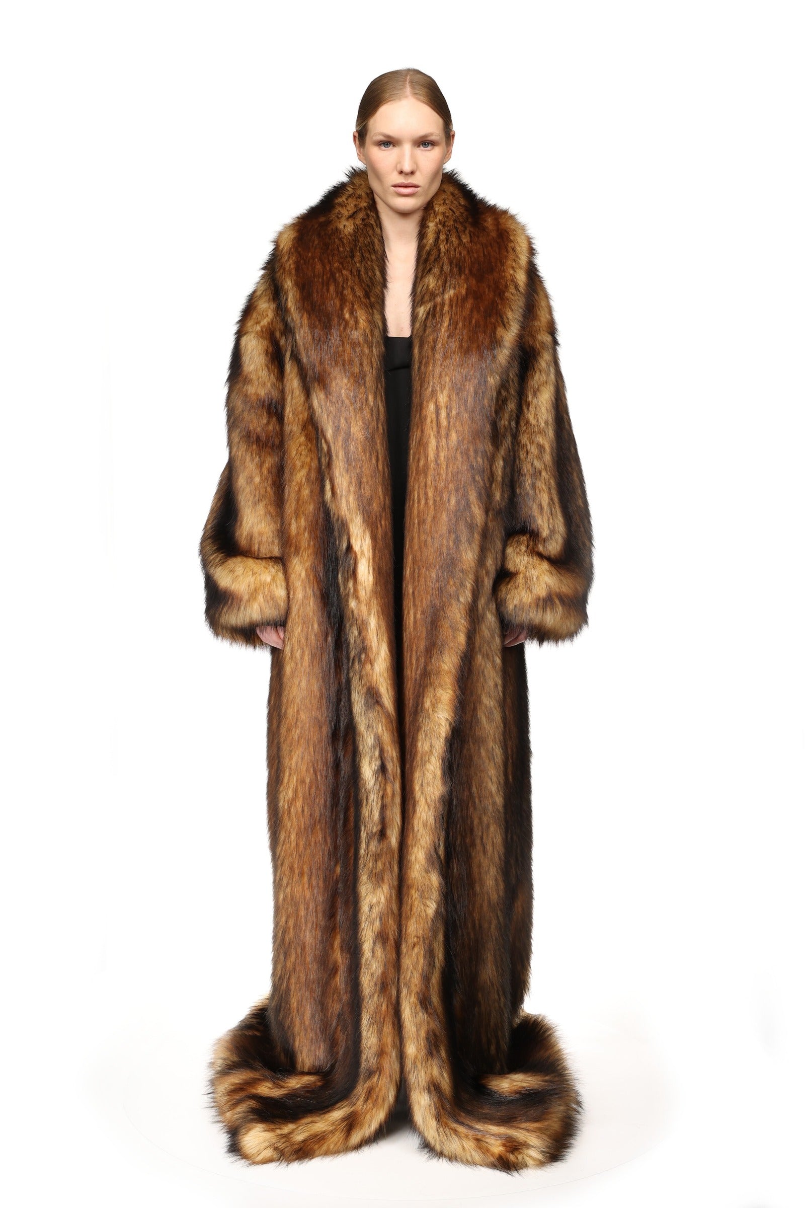FAUX-FUR OVERSIZED COAT – David Koma
