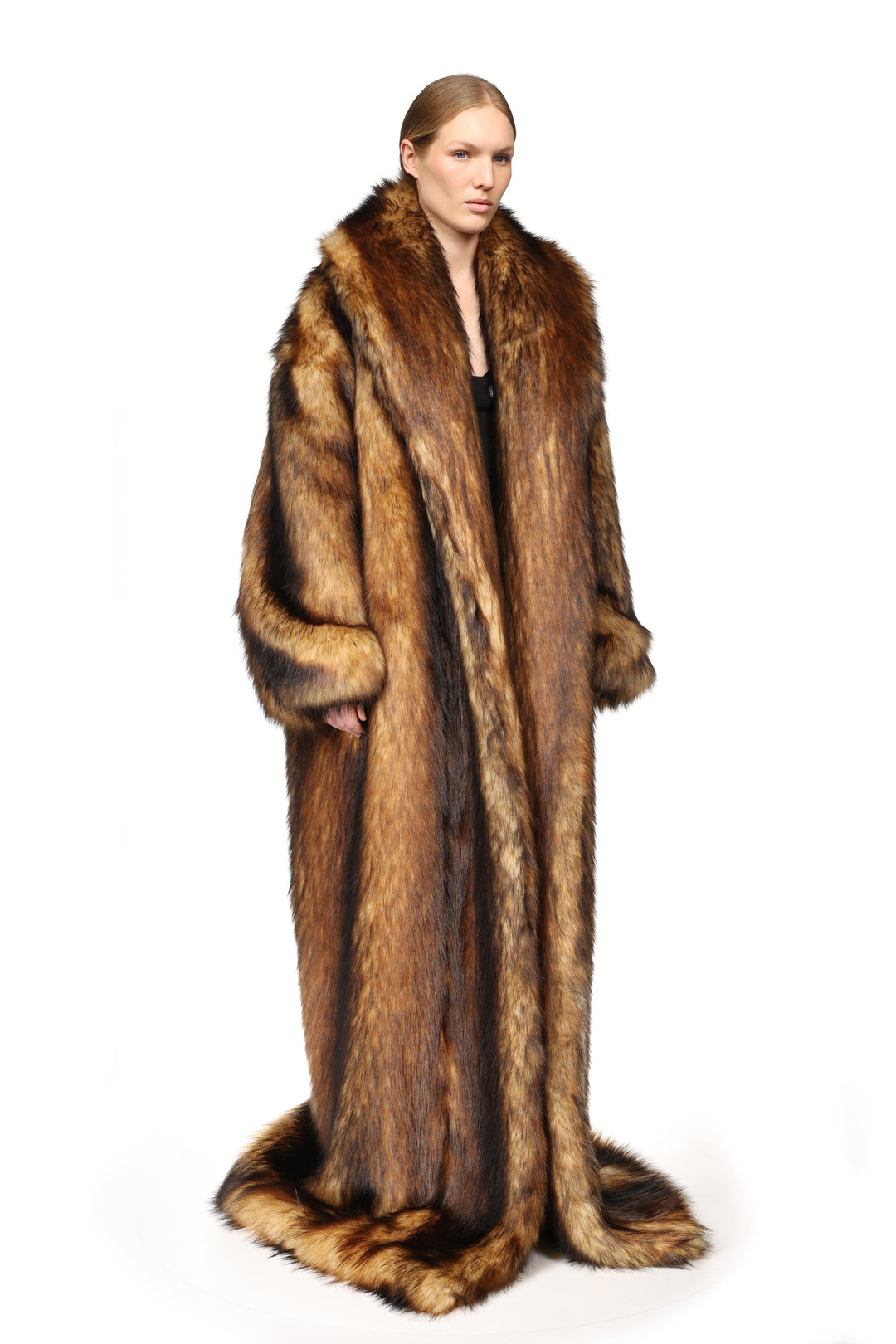 FAUX-FUR OVERSIZED COAT