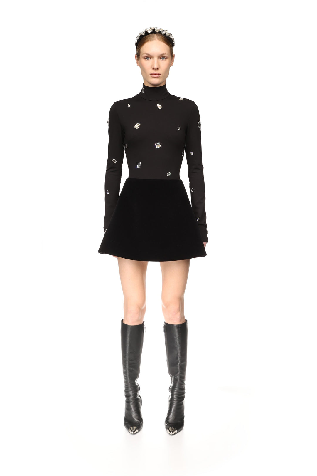 MINI VELVET SKIRT