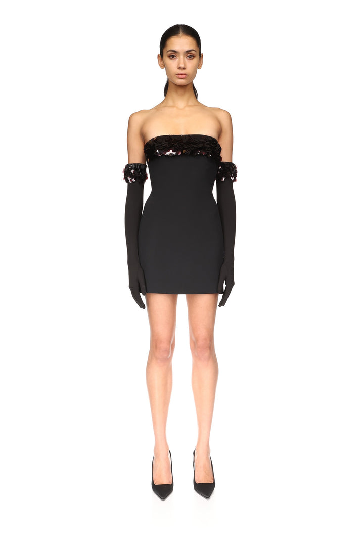 PAYETTE SEQUIN TRIM MINI DRESS
