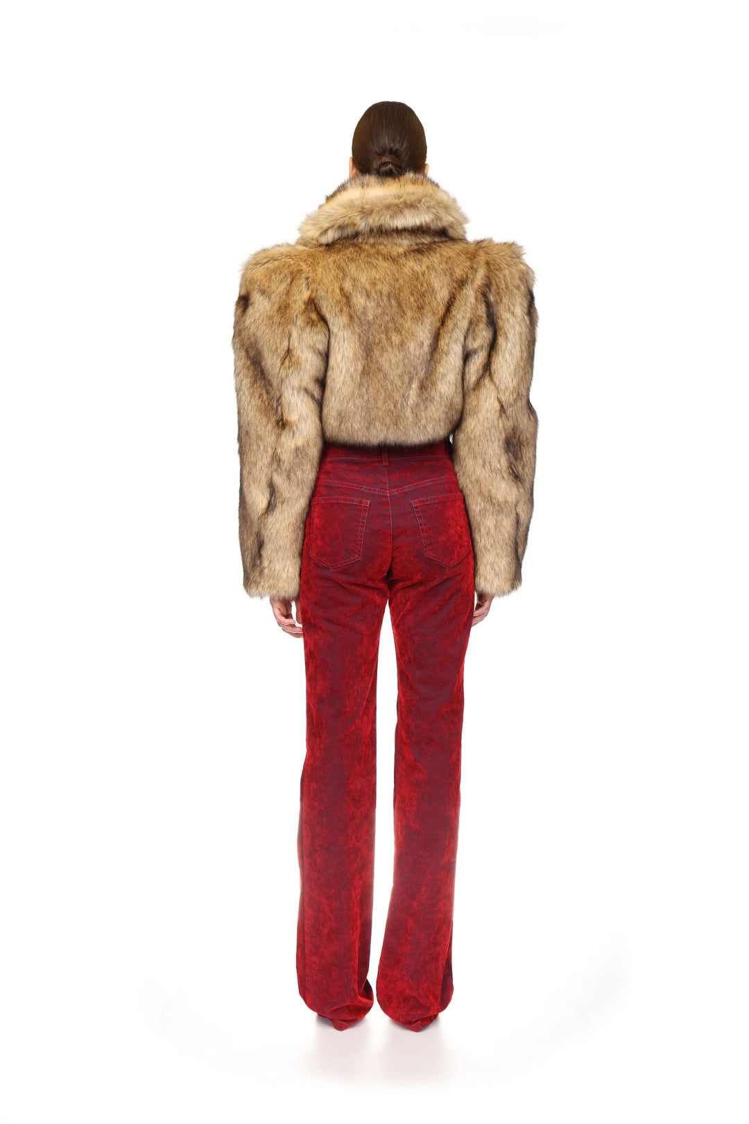 VELVET DENIM TROUSERS