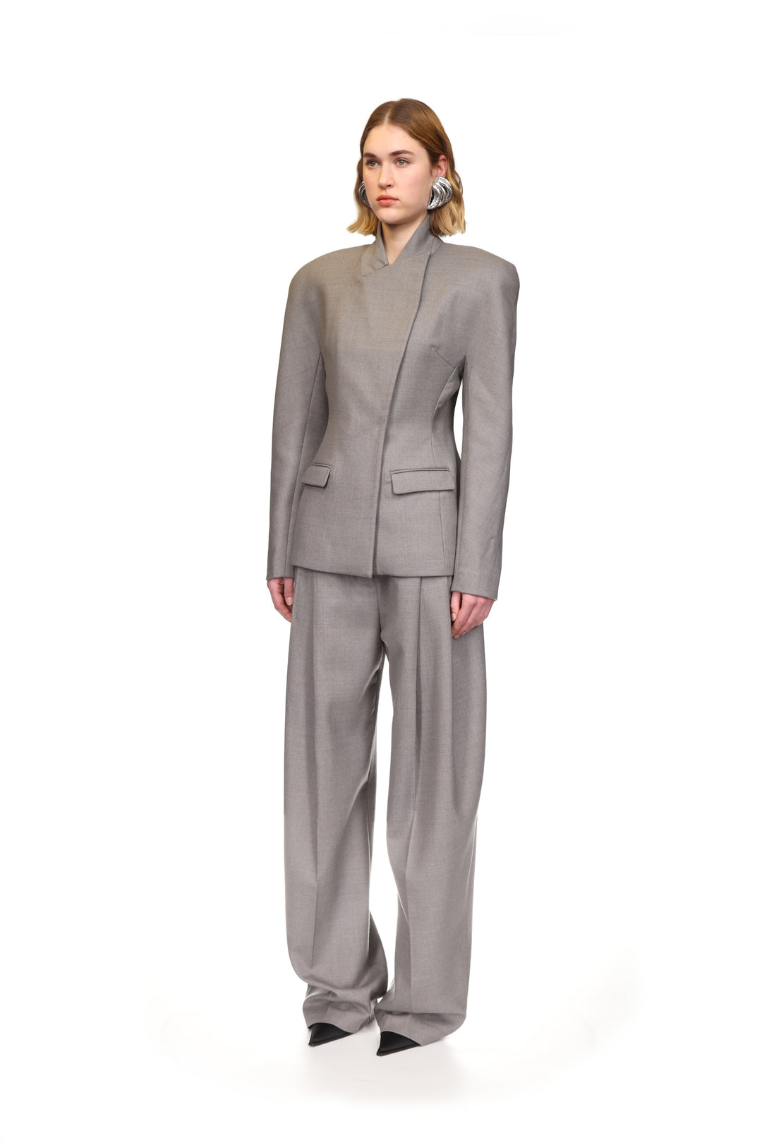 STRUCTURED SLEEVE TAILORED JACKET