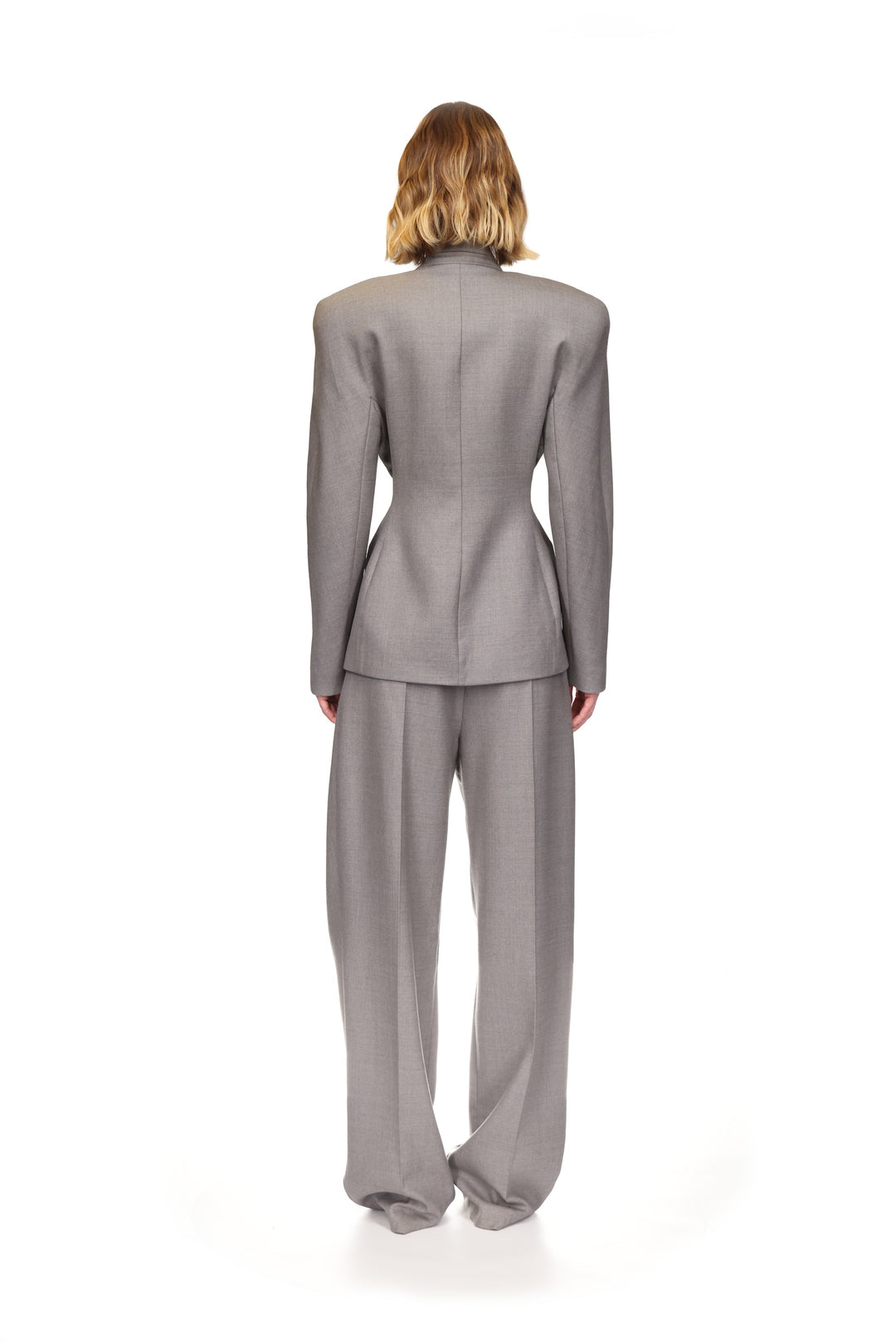 DOUBLE PLEATED TAILORED TROUSERS