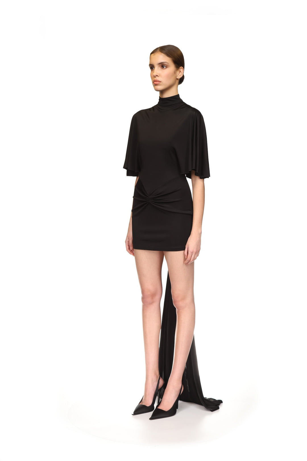 CRYSTAL STAR & BACK CUTOUT MINI DRESS