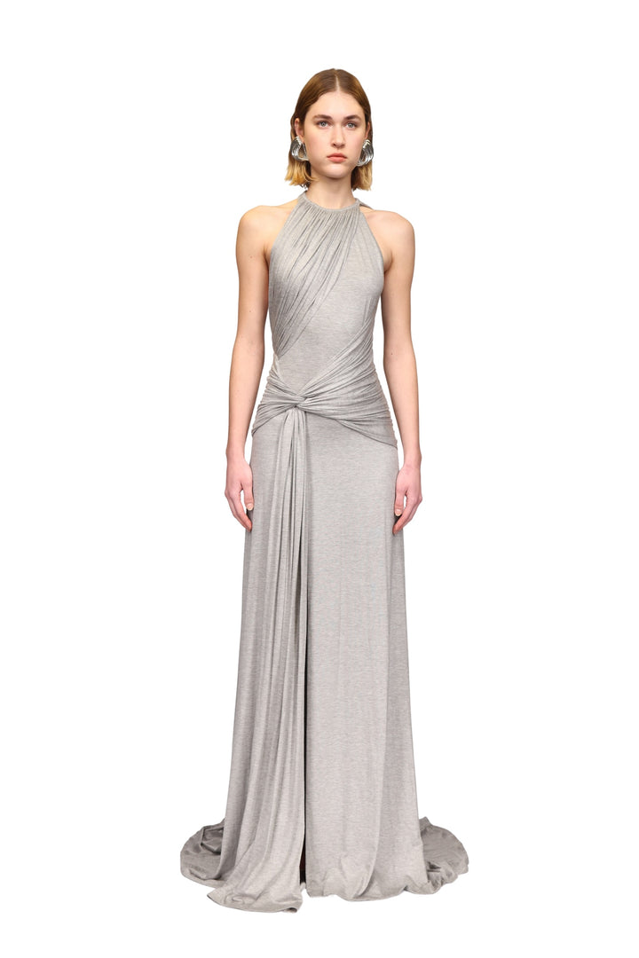 GATHERED JERSEY GOWN