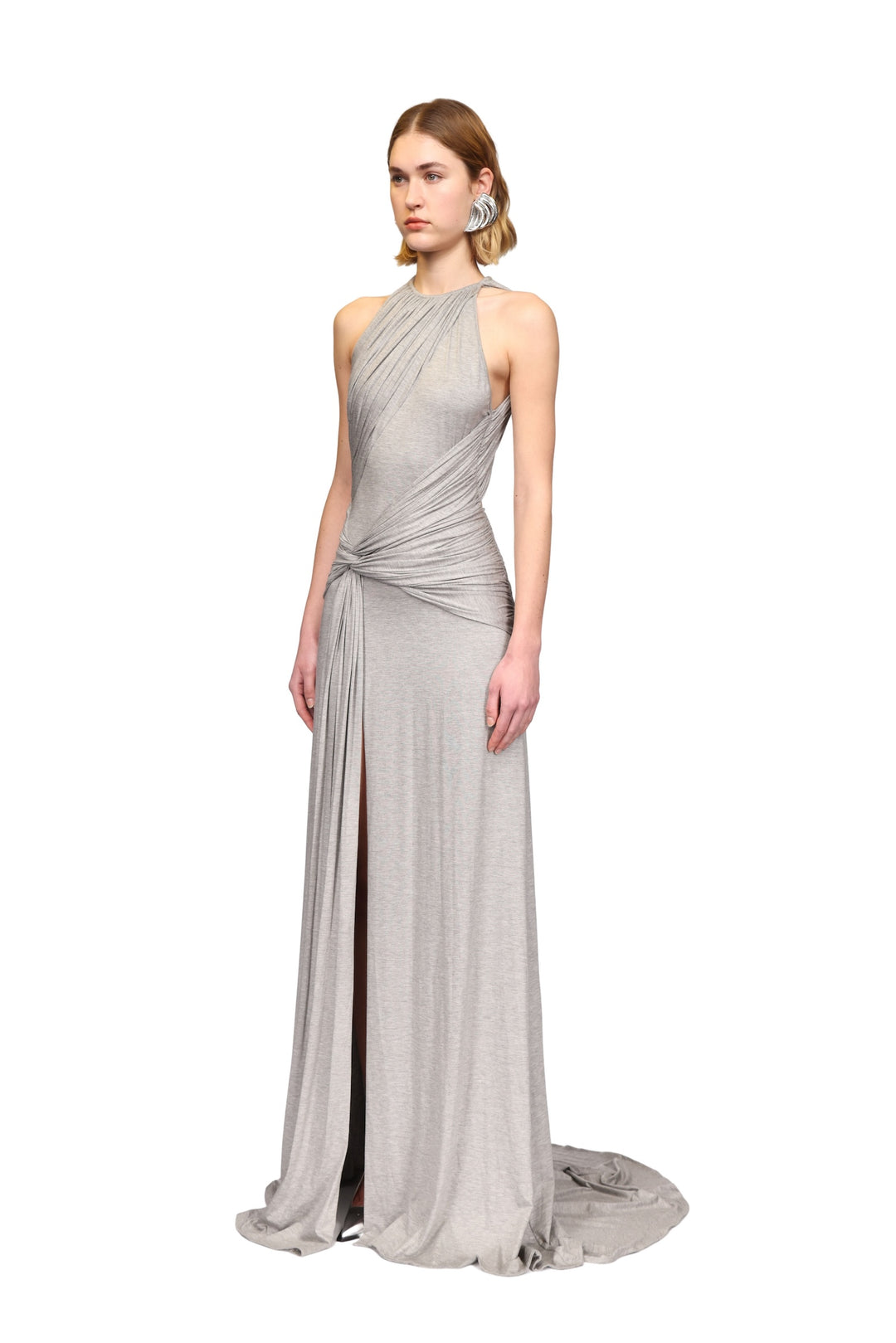 GATHERED JERSEY GOWN