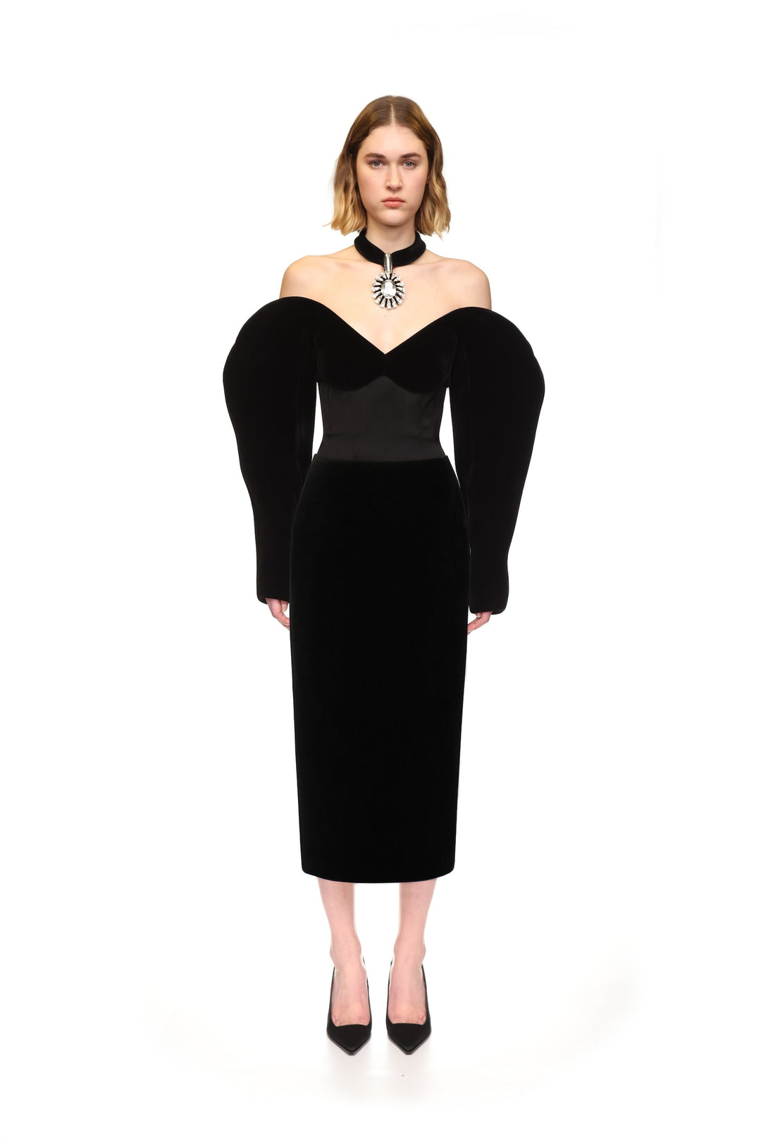 SCULPTURED SLEEVE TOP