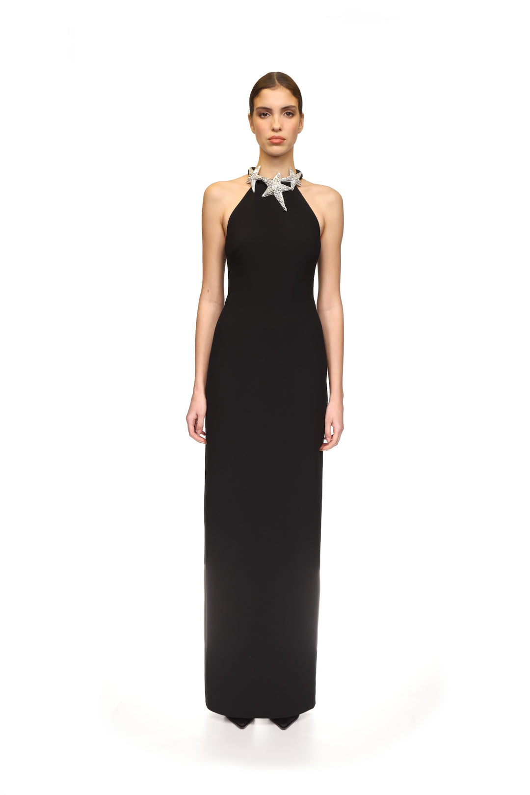 CRYSTAL STARS HALTER GOWN