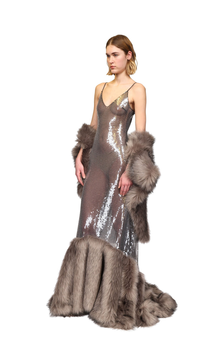 FAUX FUR STOLE