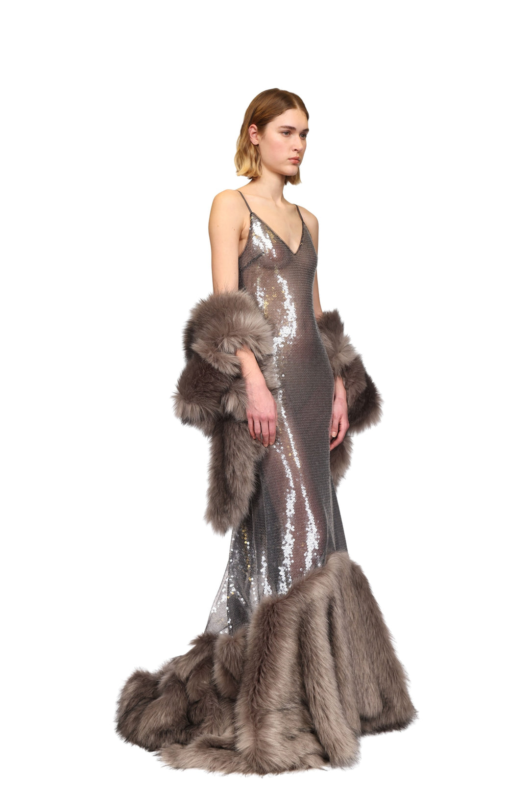 FAUX FUR STOLE