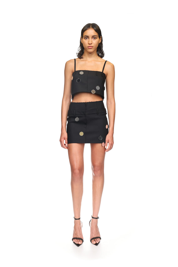PLEXI MIRRORS BOXY CROP TOP