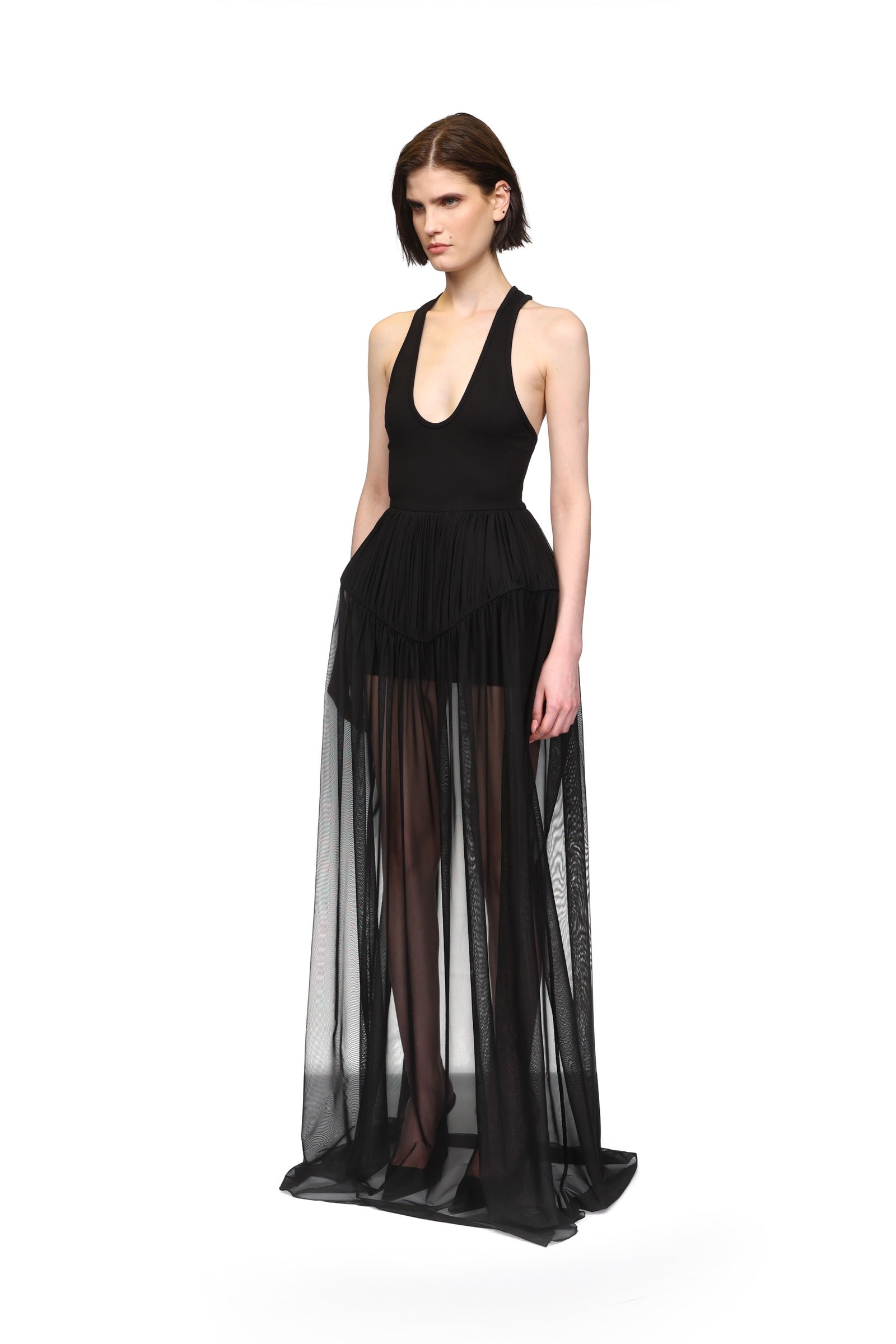 RACER TOP AND TULLE CRINOLINE GOWN – David Koma