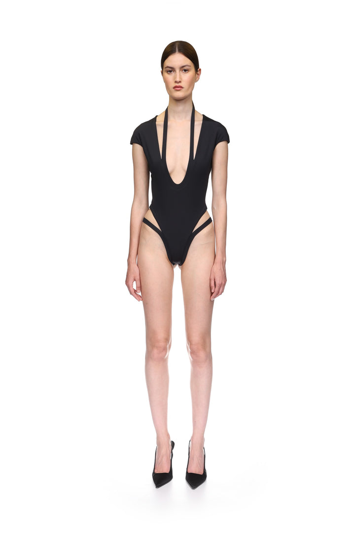 U SHAPE NECKLINE SWIMSUIT