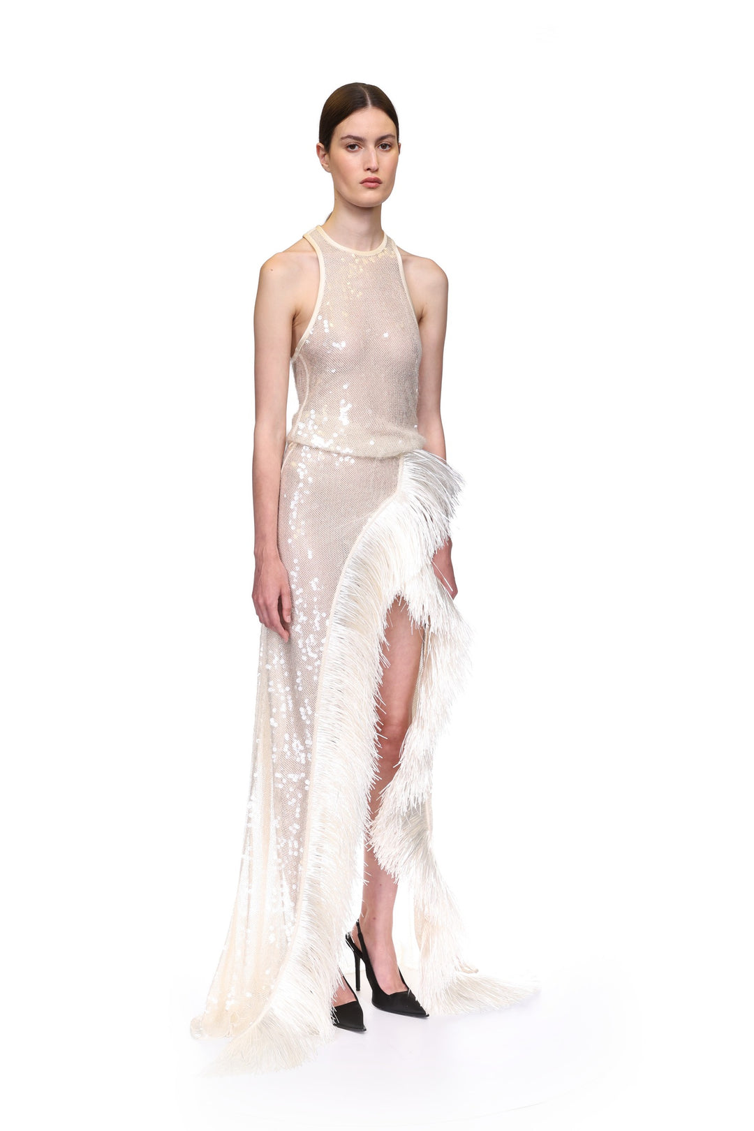 HALTERNECK SEQUIN TANK TOP
