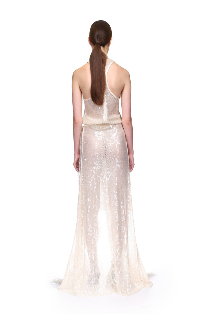 HALTERNECK SEQUIN TANK TOP