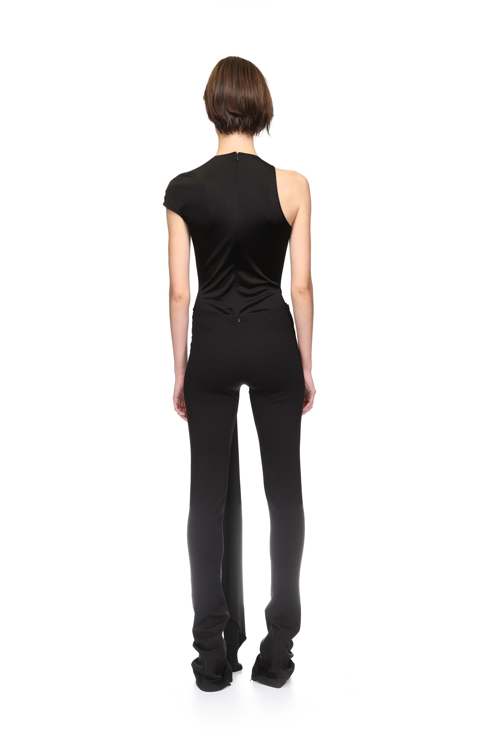 CRYSTAL BUCKLE EMBR & DRAPE OVERLAY TROUSERS – David Koma