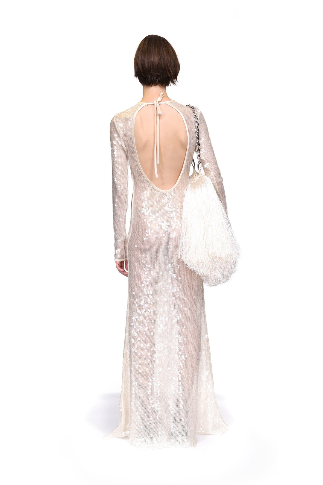 LONG SLEEVED SEQUIN GOWN