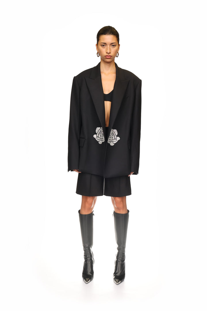 CRYSTAL ROSE TAILORED JACKET