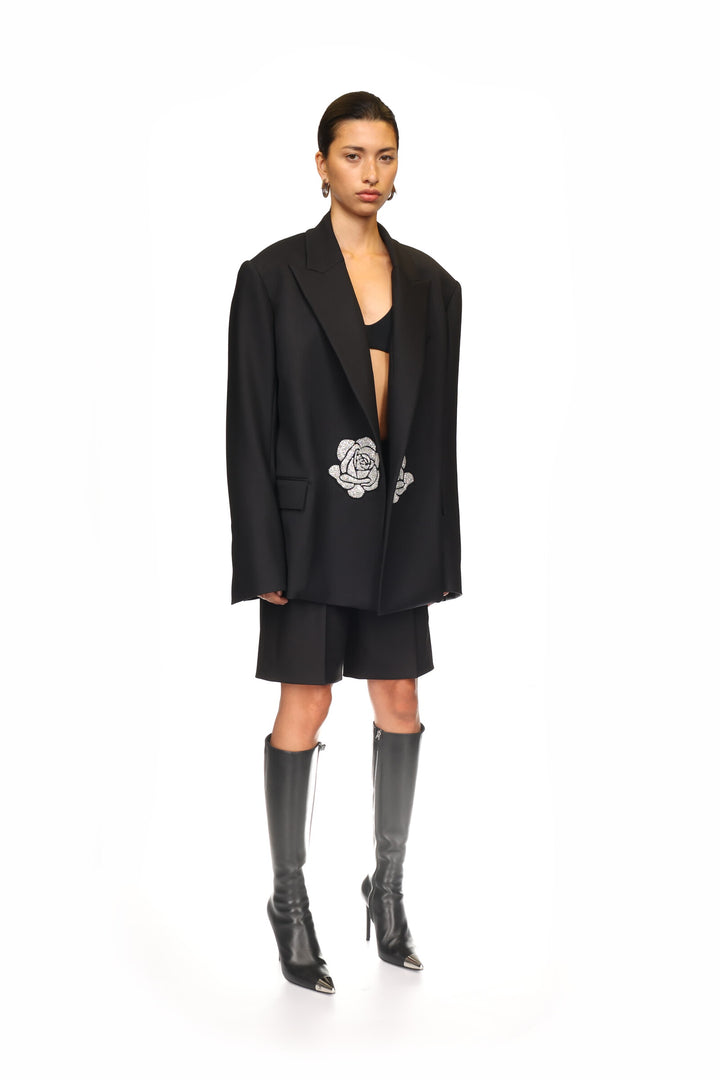 CRYSTAL ROSE TAILORED JACKET