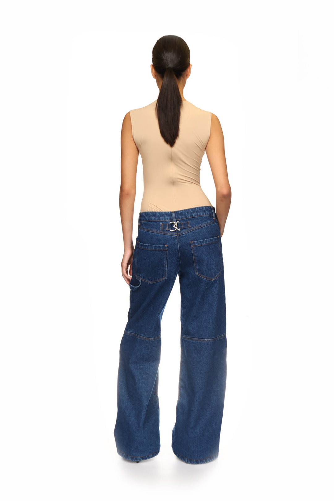 LOOSE FIT BIKER JEANS