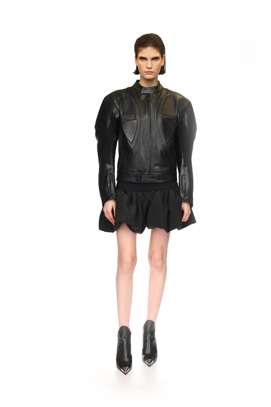 LEATHER BIKER JACKET