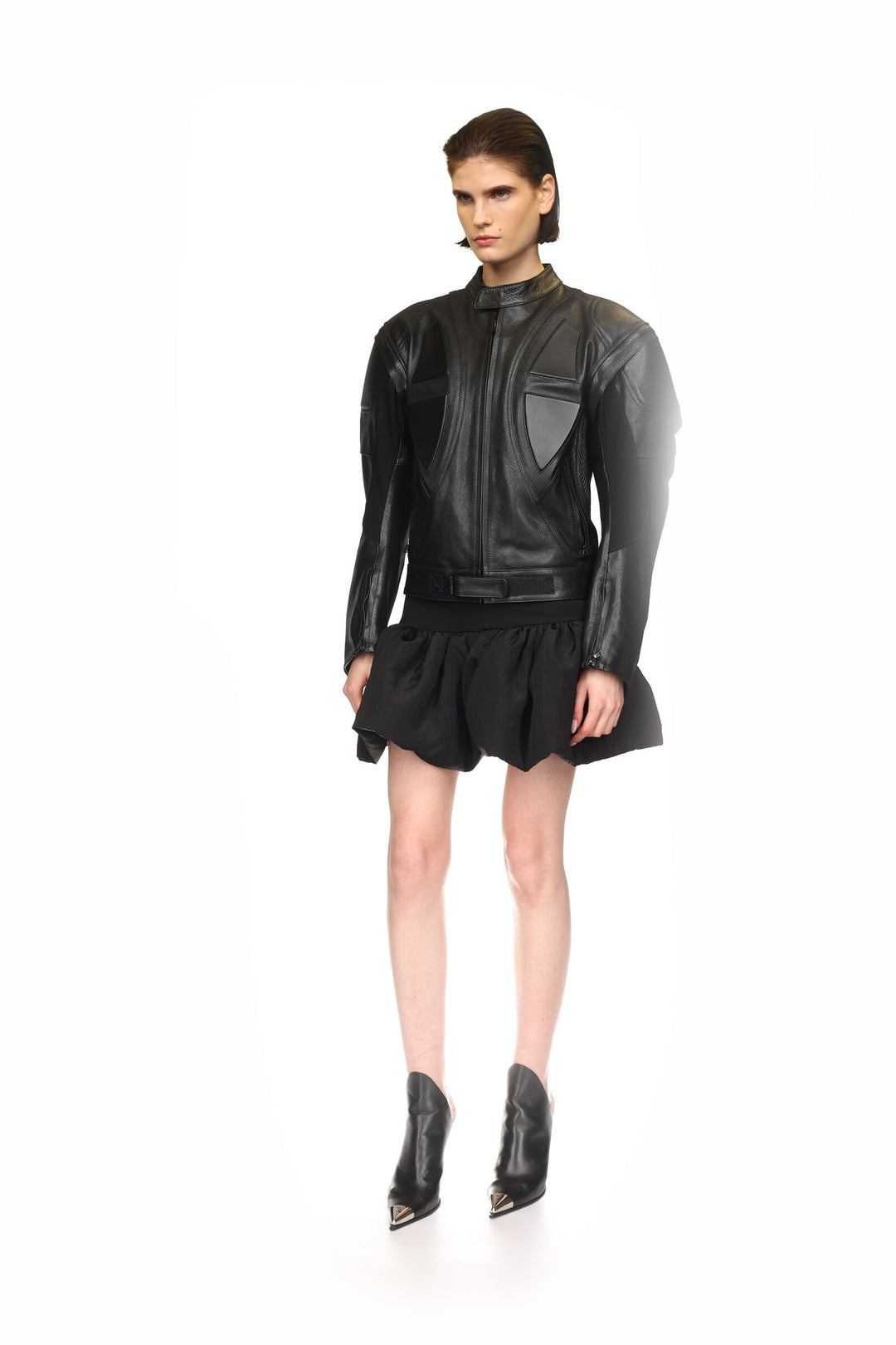 LEATHER BIKER JACKET