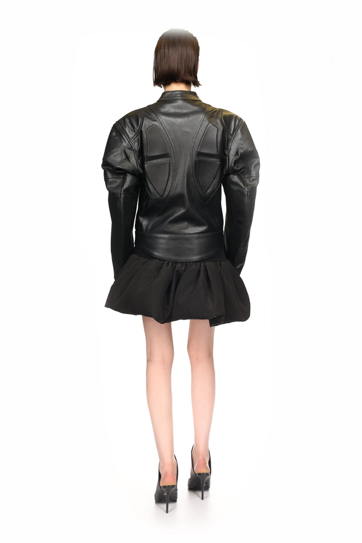 LEATHER BIKER JACKET