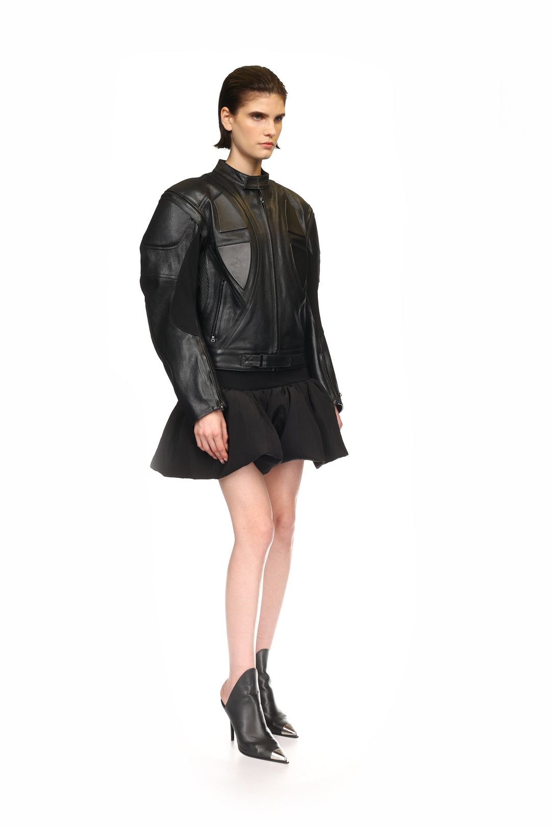 LEATHER BIKER JACKET