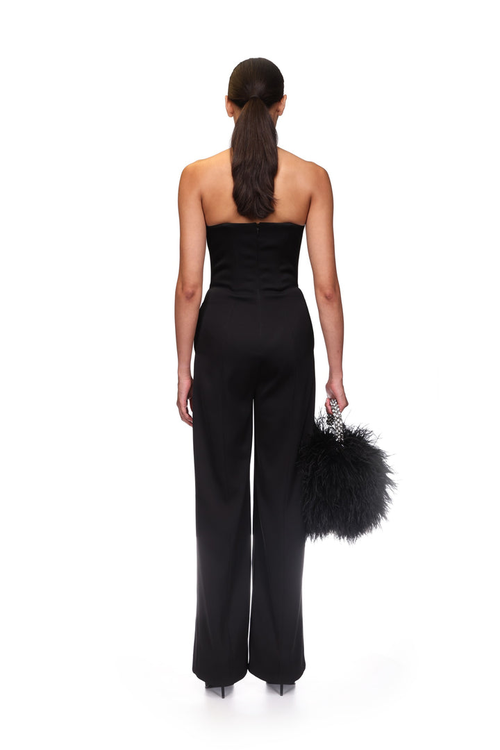 CRYSTAL SWALLOW WIDE LEG JUMPSUIT