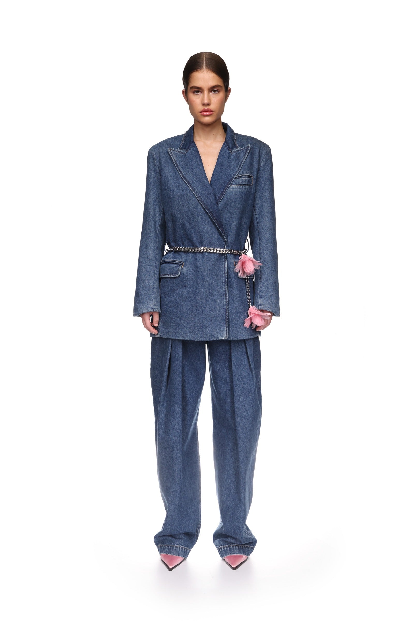 【DAVID KOMA】BLACK WAIST-MARK peplum BELT DAVID KOMA】BLACK WAIST-MARK peplum BELT DAVID KOMA】BLACK
