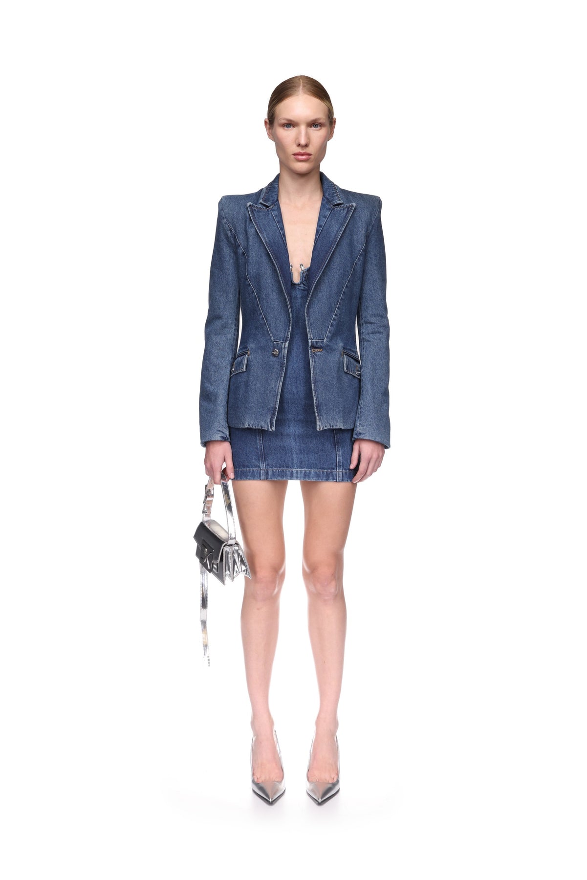 FITTED DENIM BLAZER – David Koma