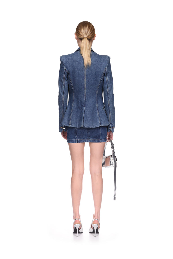 FITTED DENIM BLAZER