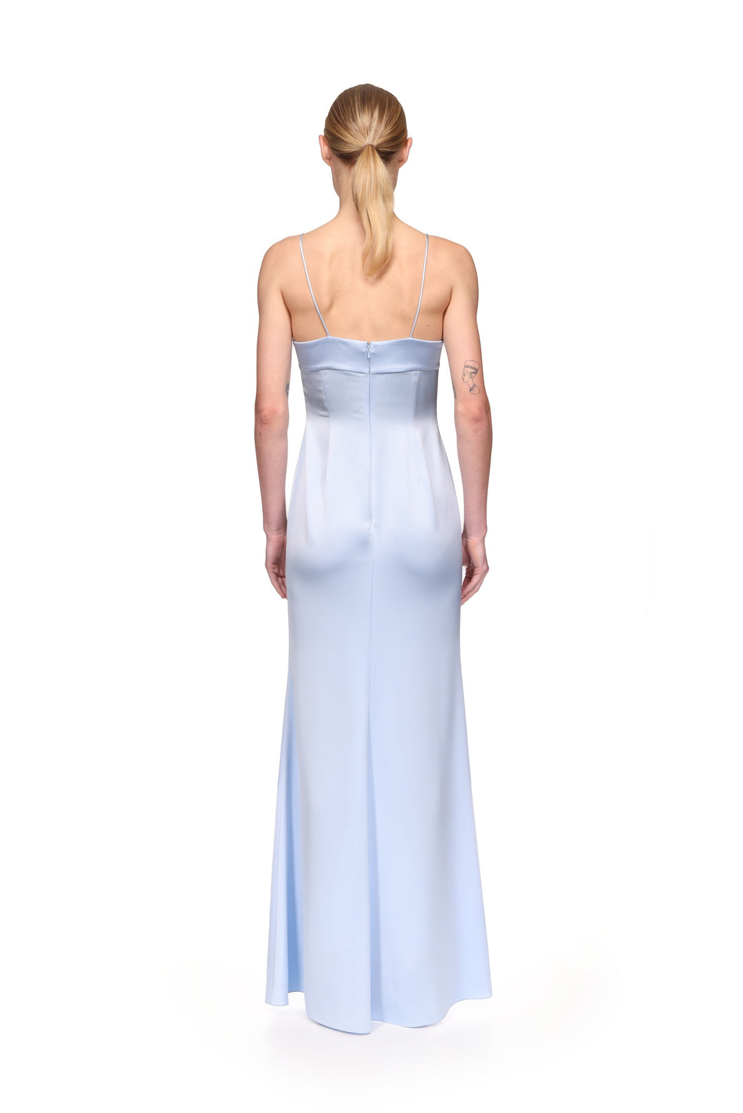 TRIANGLE BRA EMBROIDERY GOWN