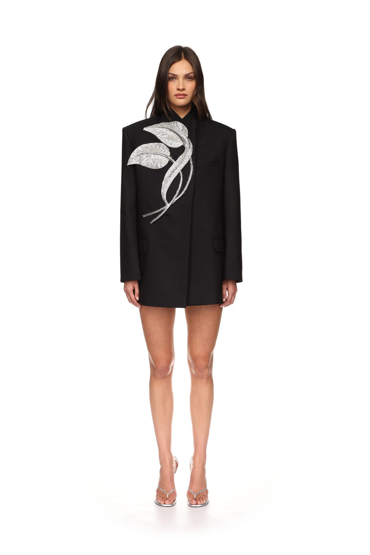 CRYSTAL LEAF OVERSIZED JACKET