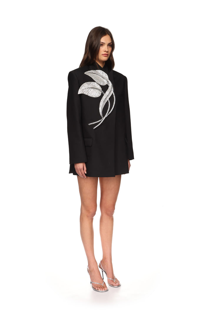 CRYSTAL LEAF OVERSIZED JACKET